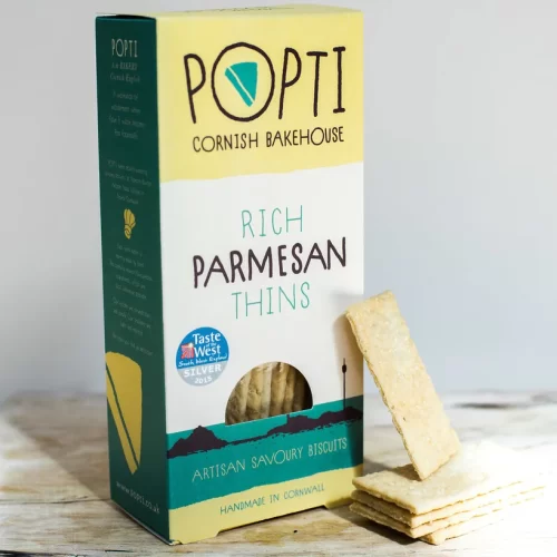 Popti Rich Parmesan Savoury Thins