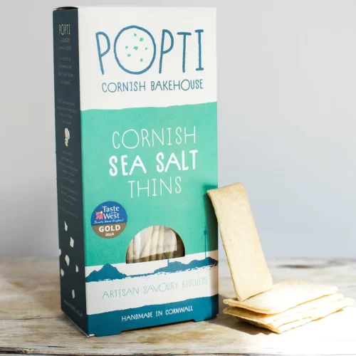 Popti Cornish Sea Salt Savoury Thins