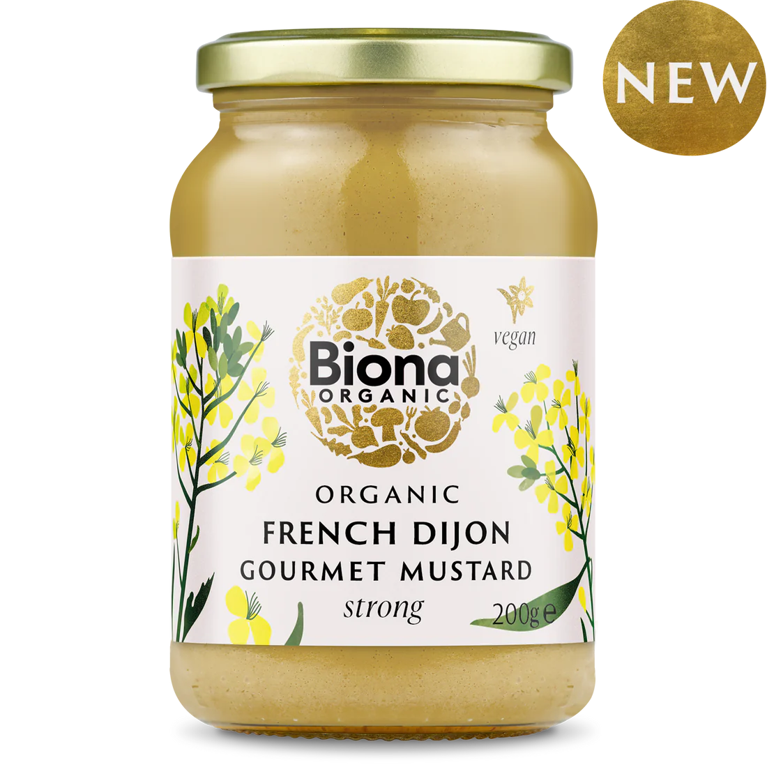 Biona Organic French Dijon Gourmet Mustard, 200g