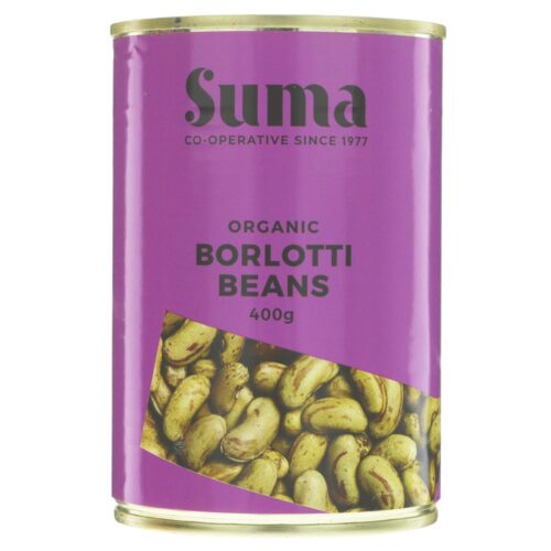 Suma Organic Borlotti Beans, 400g