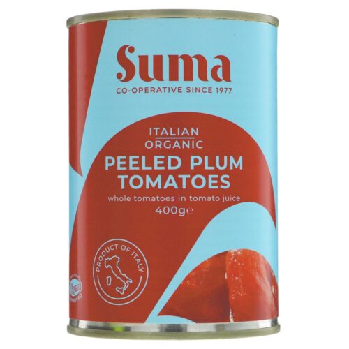 Suma Organic Peeled Plum Tomatoes, 400g