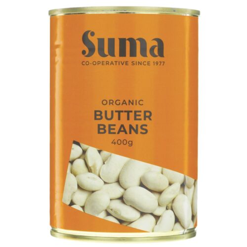 Suma Organic Butter Beans, 400g
